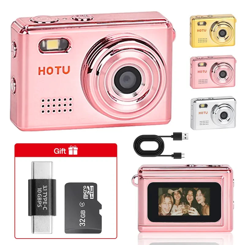 Sparkling Rose Gold Mini Digital Camera