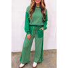 Plaid Colorblock Loungewear Set