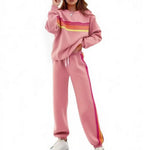 Retro Rainbow Stripe Lounge Set