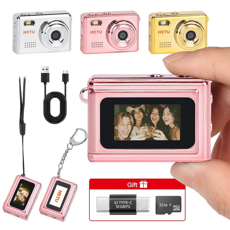 Sparkling Rose Gold Mini Digital Camera