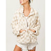 Chouyatou Plaid Sherpa Button Jacket