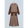 Plaid Colorblock Loungewear Set