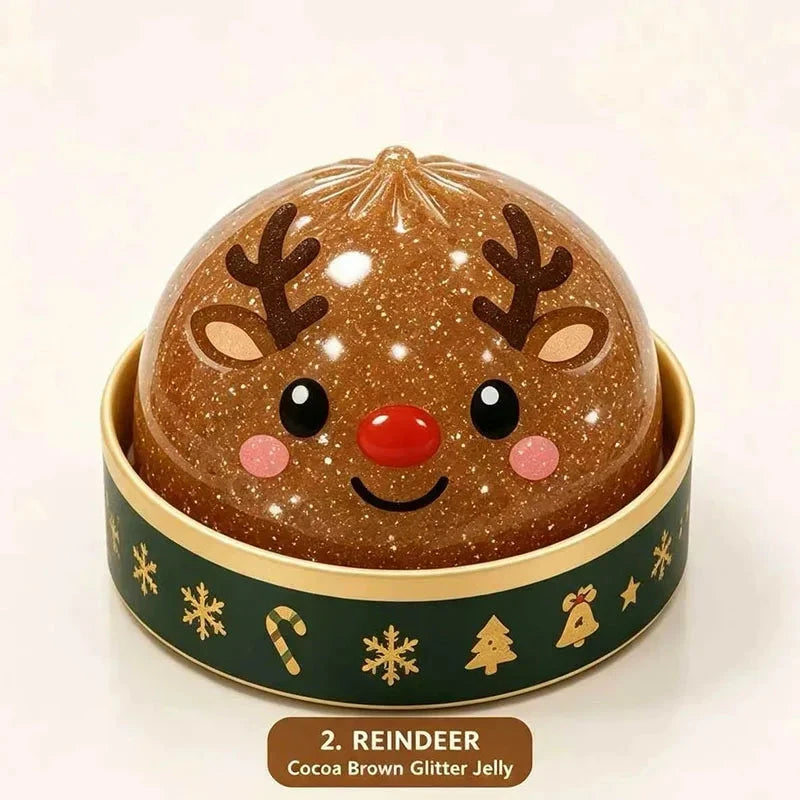 New Santa Claus Elk Dumpling Shape Stress Relief Squeeze Toy Christmas Party Favor Toys Gifts For Adult