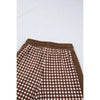 Plaid Colorblock Loungewear Set