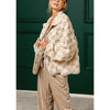 Chouyatou Plaid Sherpa Button Jacket