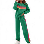 Retro Rainbow Stripe Lounge Set